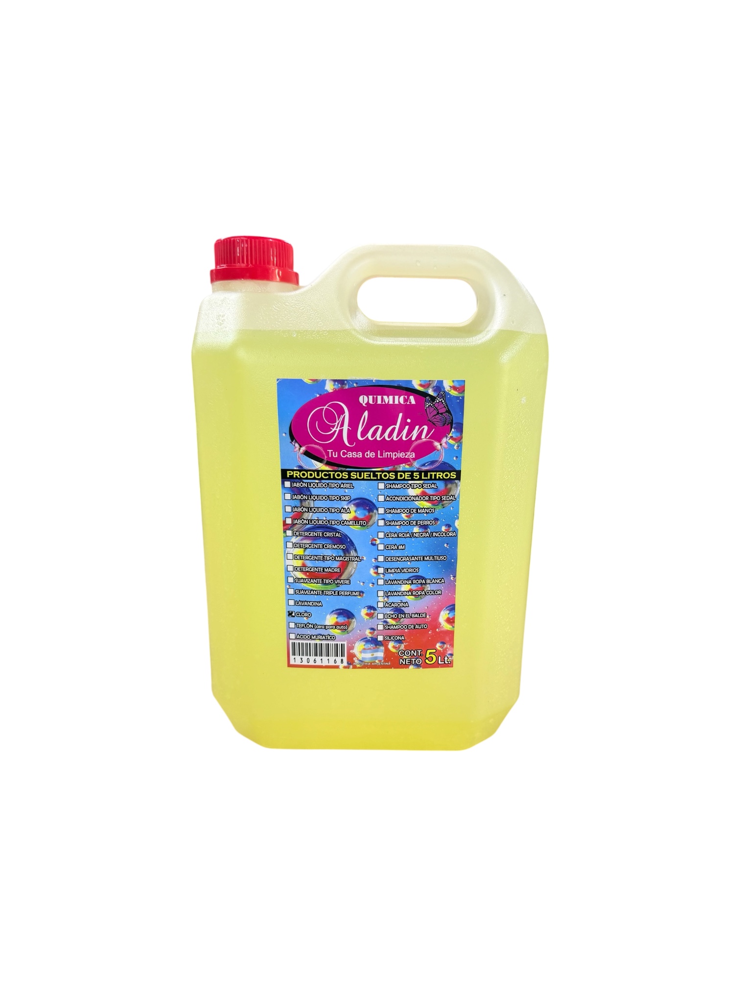 BIDON DE CLORO X 5 L