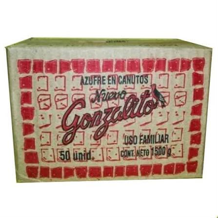 AZUFRE GONZALITO 50 UNIDADES