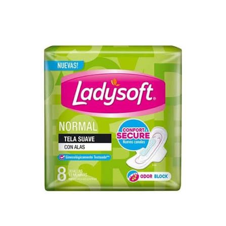 TOALLAS FEMENINAS LADY SOFT NORMAL SOFT 8 UNIDADES